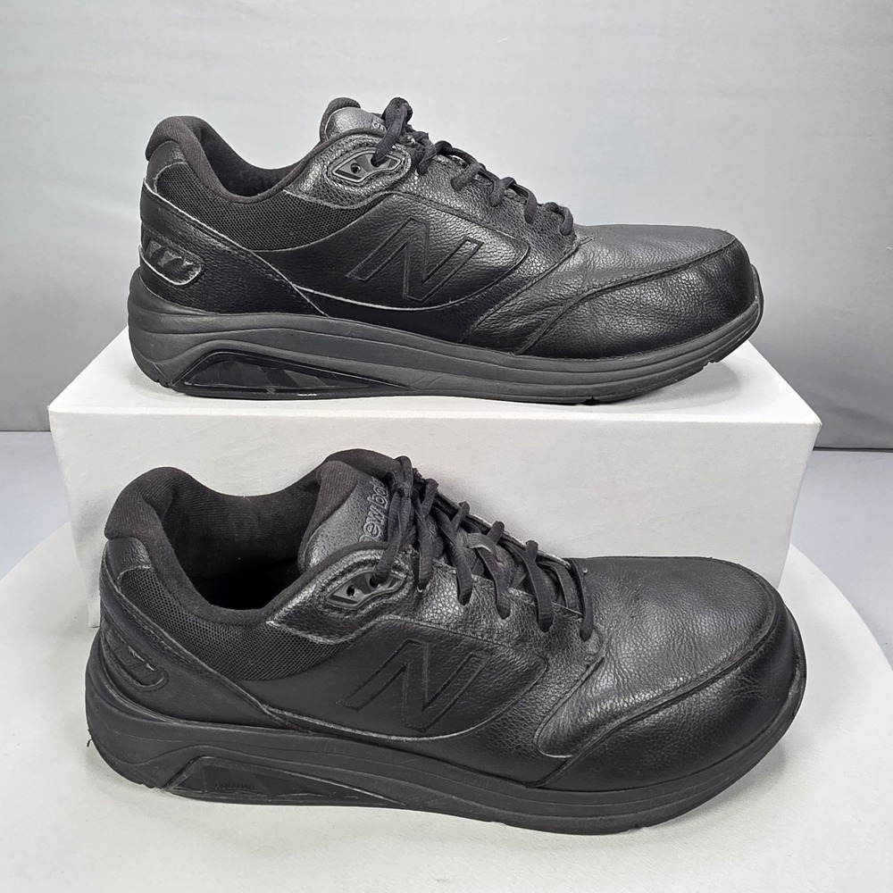 New Balance MW928BK2 928v2 Mens Size 12 4E Black Leather Walking Shoes